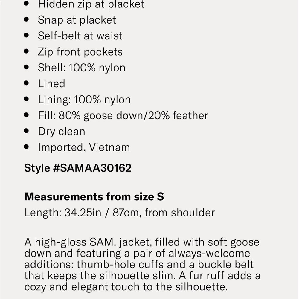 Sam Infinity Long Down Jacket - image 8